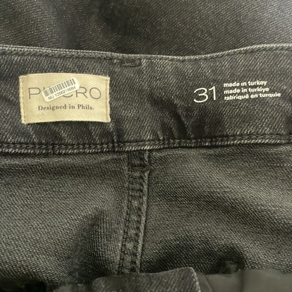 Anthropologie Pilcro The Skipper High-Rise Crop Wide-Leg Jeans Black 31 - Picture 8 of 10